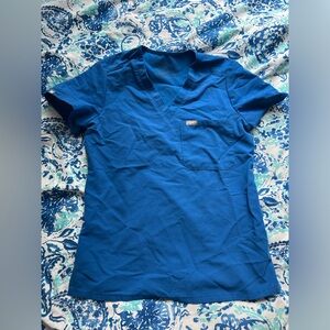 FIGS - Women's Royal Blue Catarina™ - One-Pocket Scrub Top - XS / Royal Blue